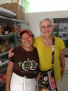 Joyce and Ly Phalla at the Culinary Training Center (CTC)